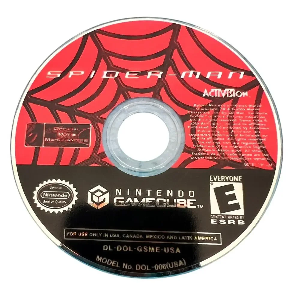 Spider-Man (Nintendo GameCube - 2002 - Marvel Activision) Disc Only - NOT TESTED
